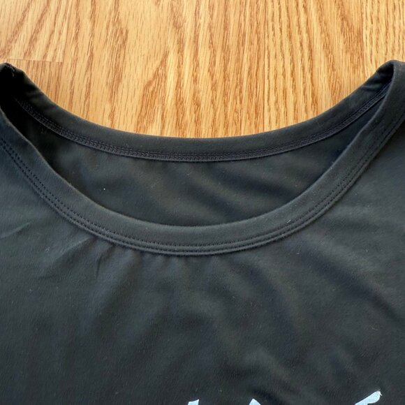 Music Graphic Tee Size 2XL Black Treble Clef Print Short Sleeve Top DESIGN ISSUE - Picture 3 of 9